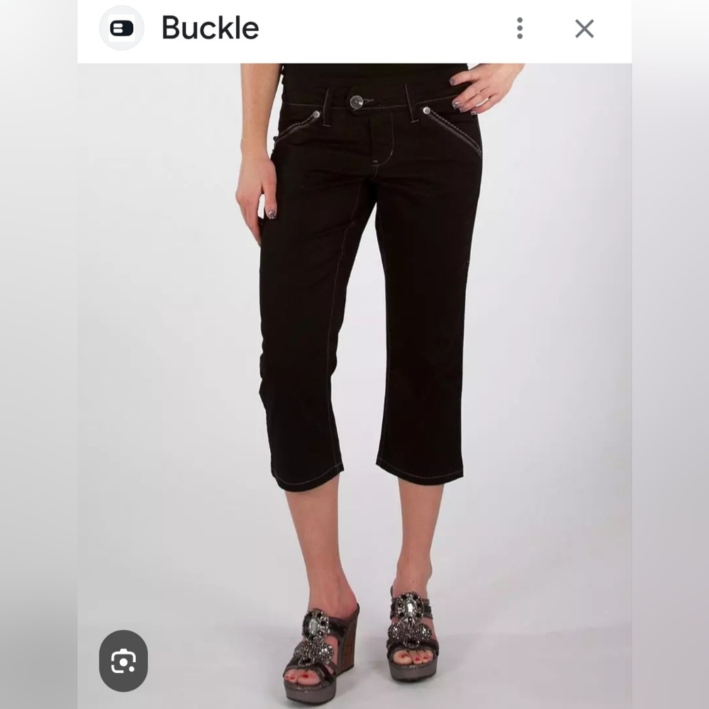 EUC BKE Casual Becca Cropped Pants. Size 30 Black
